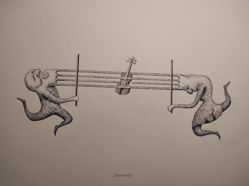 Let us strike the strings of our ego